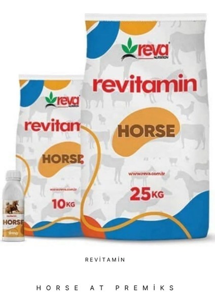 Revitamin Horse Atlar Için Vitamin ve Mineral Takviyeli Hayvan Yem Katkısı 10 kg -25 kg