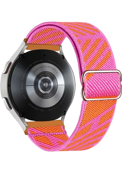 20 mm Örgü Tokalı Kordon Akıllı Pimli Pembe Turuncu