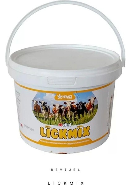 Revitamin Lickmix Iz Mineral Artırıcı Hayvan Premiks Yalama Jeli 4 - 10 - 18 - 25 kg