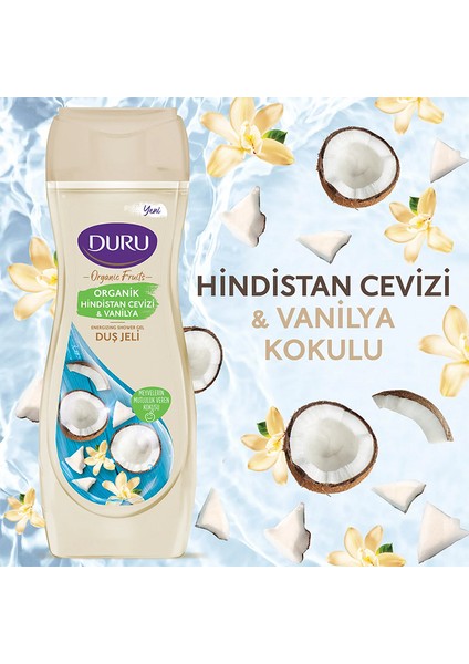 Organic Fruits Hindistan Cevizi & Vanilya Duş Jeli 450ML,H fiyatları