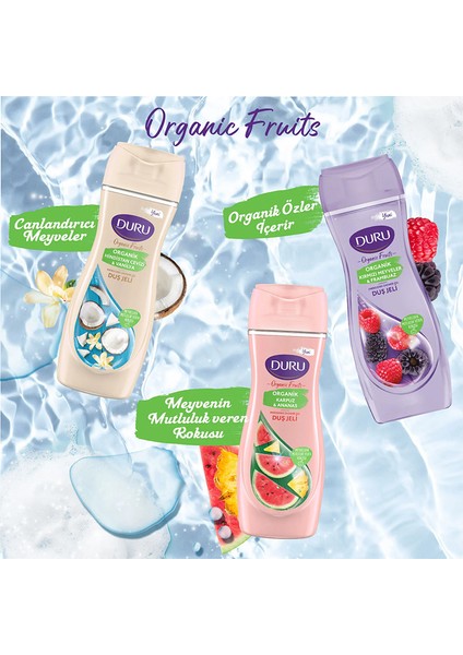 Organic Fruits Hindistan Cevizi & Vanilya Duş Jeli 450ML,H indirimleri
