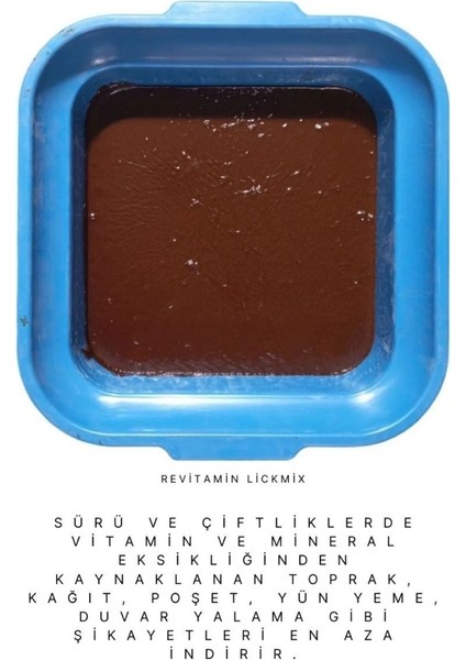 Revitamin Lickmix Iz Mineral Artırıcı Hayvan Premiks Yalama Jeli 4 - 10 - 18 - 25 Kg