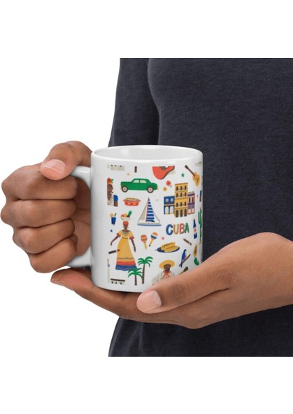 Küba Kupa Bardak 2 Adet Seyahat Hatıra Cuba Mug