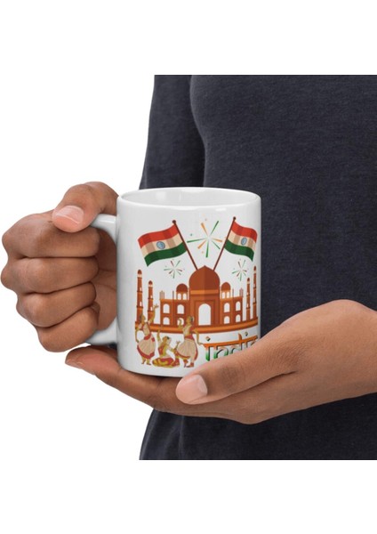 Hindistan Kupa Bardak 2 Adet Seyahat Hatıra India Mug