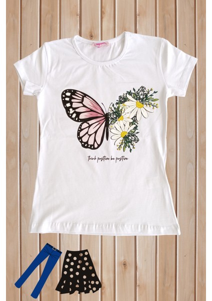 Pamuklu Kız Çocuk T-Shirt