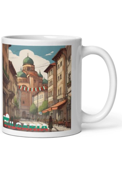 Bulgaristan Kupa Bardak 2 Adet Seyahat Hatıra Bulgaria Mug