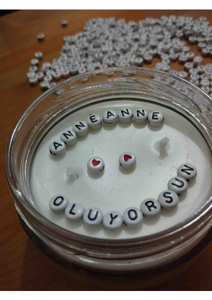 Gizli Mesajli Kavanoz Mum, Anneler Günü, Doğum Günü, Sevgiliye Not,sürpriz Notlu Kavanoz Mum fırsatları