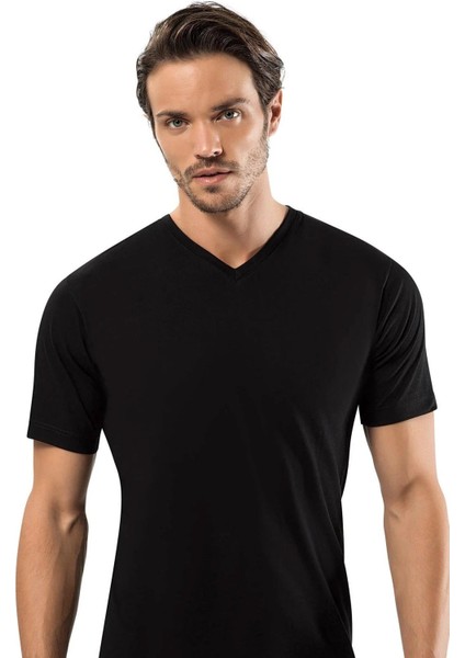 Erkek V Yaka Kısa Kol Fanila Atlet 1167 - 6 Adet