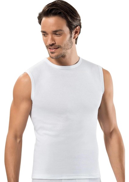 Erkek Ribana Kolsuz Kapalı Yaka Fanila Atlet 1195 - 3 Adet