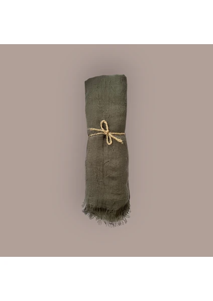 Ayşen Scarf Bambu Kraş Şal Haki