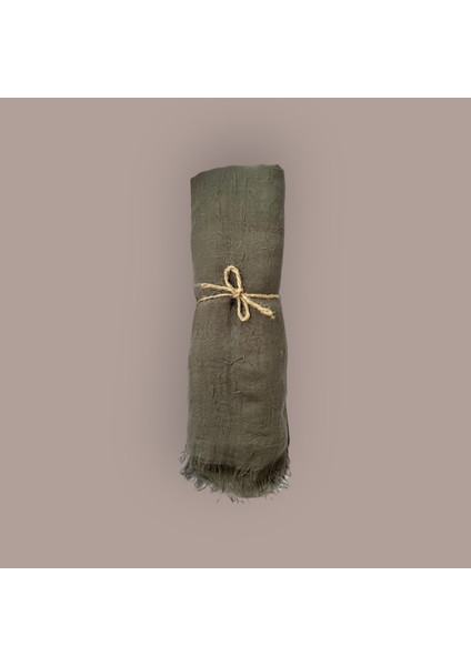 Ayşen Scarf Bambu Kraş Şal Haki