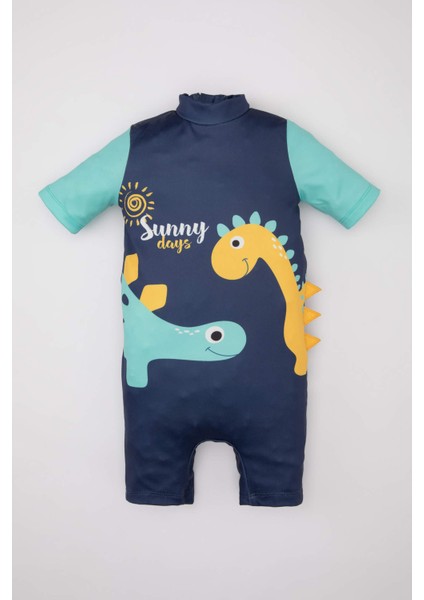 Erkek Bebek Dinazor Baskılı Mayo B9682A524SM