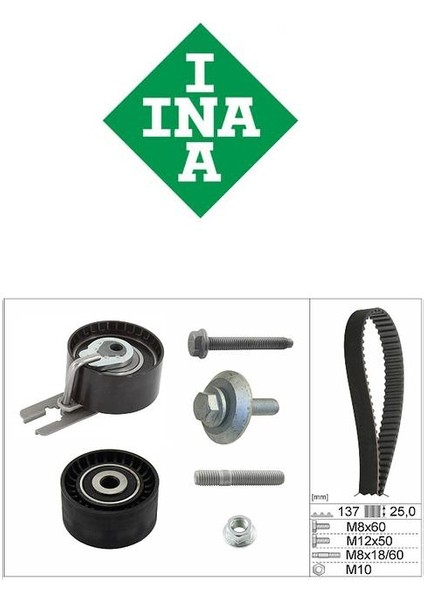 Triger Set Partner 407 308 307 207 206 Berlingo C2 C3 C4 C5 2 Fiesta 5-6 Fusion Focus 2 1,6d 530037510