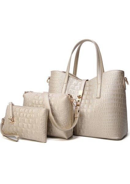 Bayan Omuz Çantası Çanta Timsah Desen Çanta Fermuarlı Çanta (Yurt Dışından)