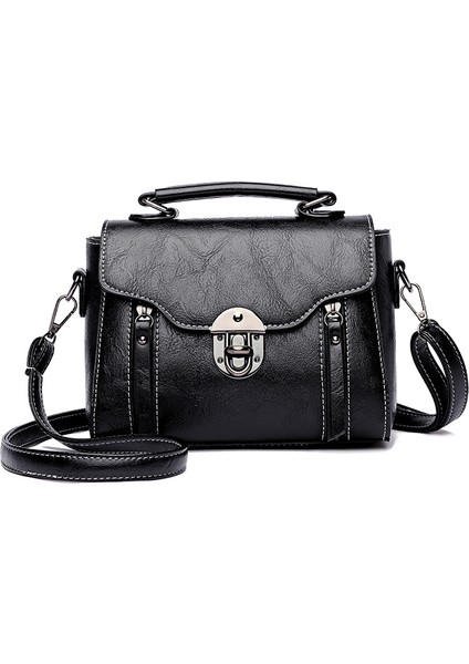 Retro Taşınabilir Omuzdan Askili Çanta Küçük Çok Yönlü Moda Küçük Kare Çanta (Yurt Dışından)