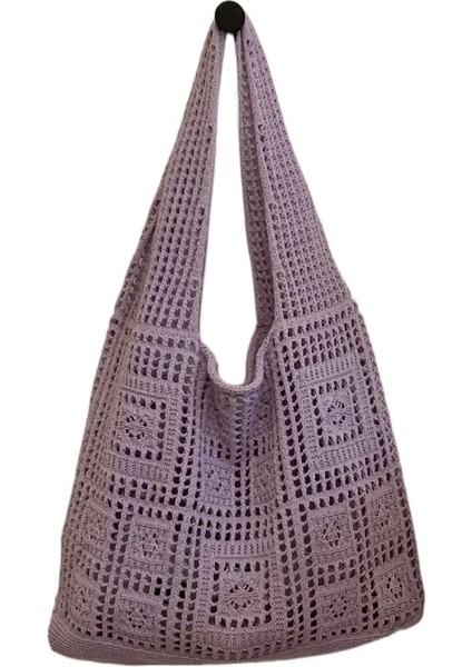 Örgü Içi Boş Basit Dokuma Çanta Omuz Çantası (Yurt Dışından)