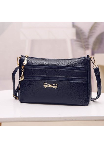 Messenger Omuz Çantası Liçi Desenli Kadın Çantası (Yurt Dışından)