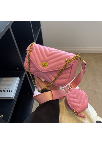 Niş Tasarım Anlayışı Zincir Nakış Ipliği Omuz Çantası (Yurt Dışından)