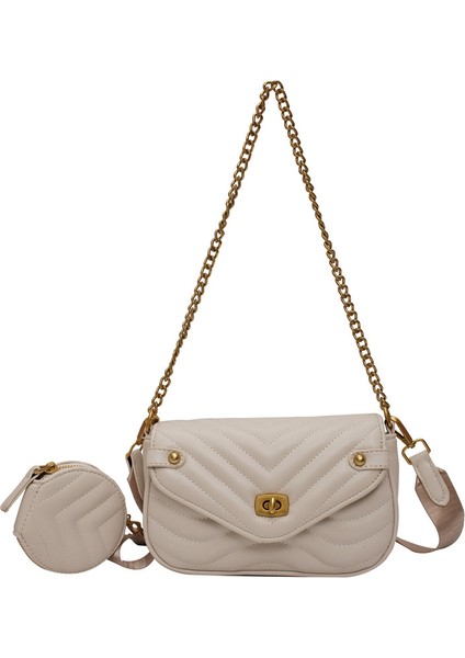 Niş Tasarım Anlayışı Zincir Nakış Ipliği Omuz Çantası (Yurt Dışından)