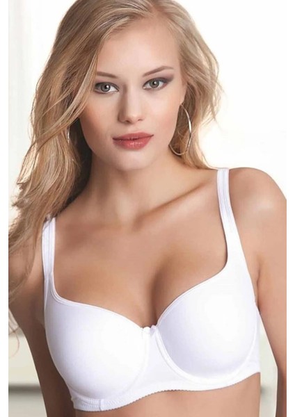 Kadın Beyaz Şekillendiren Toparlayıcı Kaplı Balenli Sütyen Nbb 3613