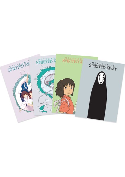 Anime Serisi Spirited Away Poster Kart 4'lü Set