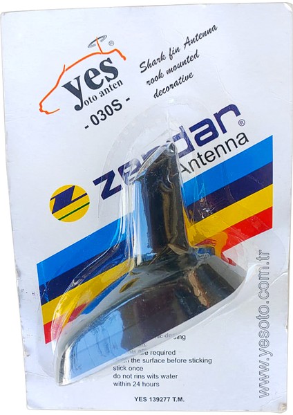 Yes 030S Balık Sırtı Yapıştırma Süs Anteni Audi Tip Siyah modelleri
