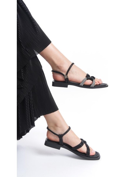 ARTI ARTI AYAKKABI MİA026-1501 Günlük Kadın Siyah Sim Tatil Sandaleti fırsatları