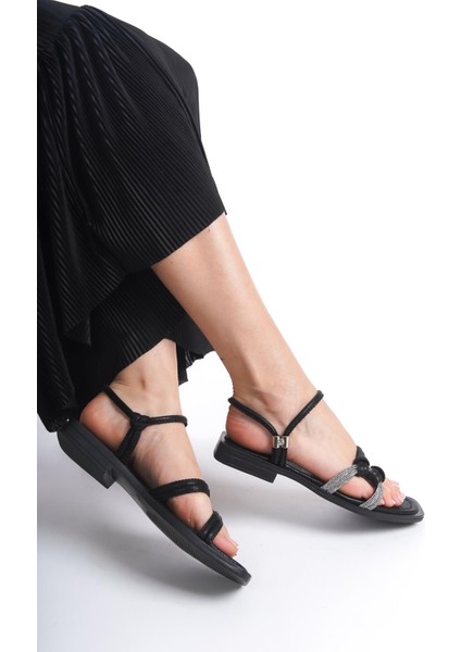 ARTI ARTI AYAKKABI MİA026-1501 Günlük Kadın Siyah Sim Tatil Sandaleti indirimleri