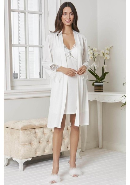 Pierre Cardin 5040 6'lı Modal Gecelik Sabahlık Çeyiz Seti