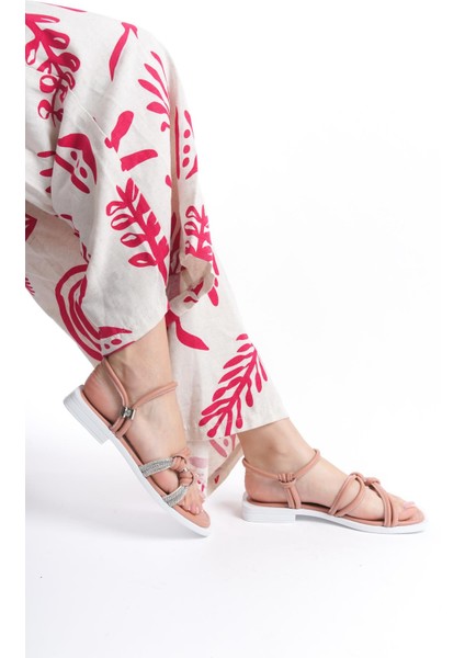 ARTI ARTI AYAKKABI MİA026-1501 Günlük Kadın Somon Tatil Sandaleti modelleri