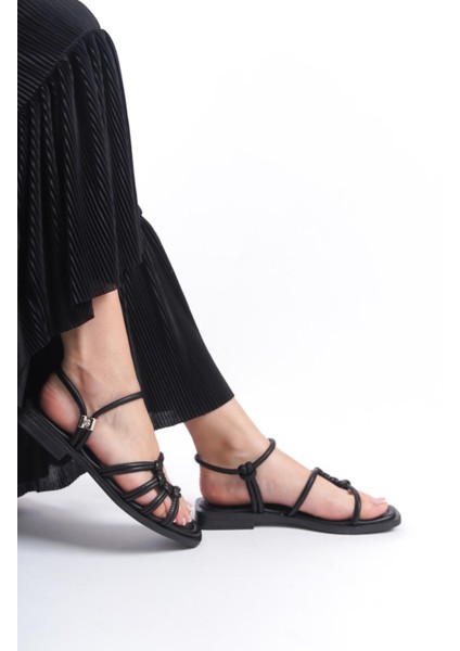 ARTI ARTI AYAKKABI MİA026-1510 Günlük Kadın Siyah Tatil Sandaleti fırsatları