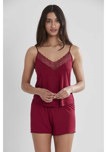 Pierre Cardin 6'lı Penye Modal Gecelik Sabahlık Çeyiz Seti 5025 Bordo fırsatları