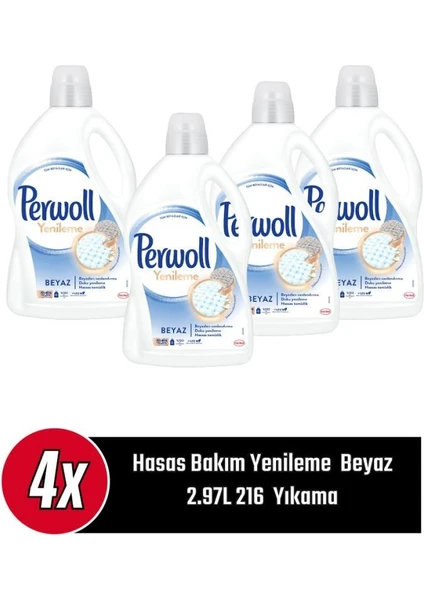 Hasas Yenileme Beyaz  4x 2.97L 216 Yıkama