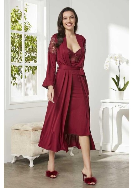 Pierre Cardin 6'lı Modal Gecelik Sabahlık Çeyiz Seti 5045