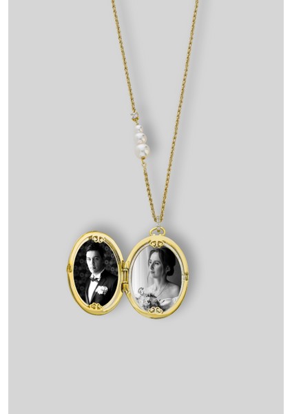 Sonsuz Miras 18 Ayar Sarı Altın Kaplama 55 cm Gümüş Ay Kolye fiyatları