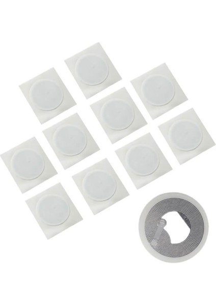 - 50 Adet - NTAG213 13.56 Mhz Rfid 144 Byte Nfc Etiket Beyaz - Programlanabilir - ISO14443A fırsatları