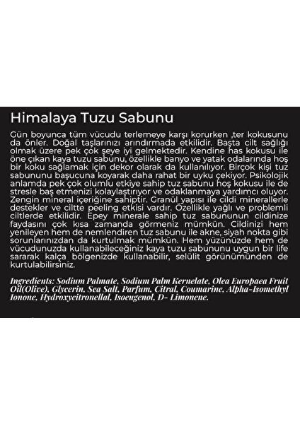 Exaluxe Premium Doğal Himalaya Tuzu Sabunu 125GR.