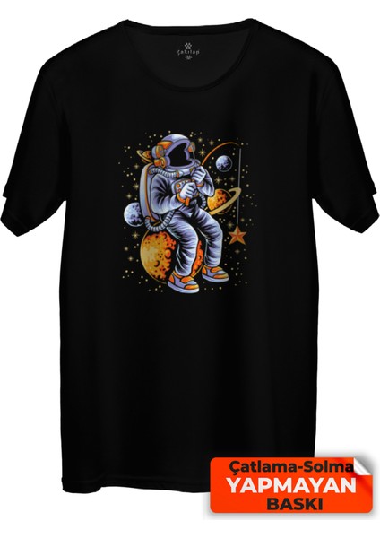 Çakılap Astronot Baskılı Tişört (Rgl-Ast)