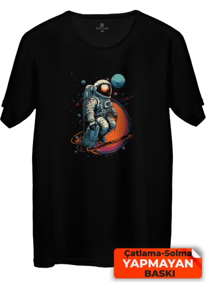 Çakılap Astronot Baskılı Tişört (Rgl-Ast)