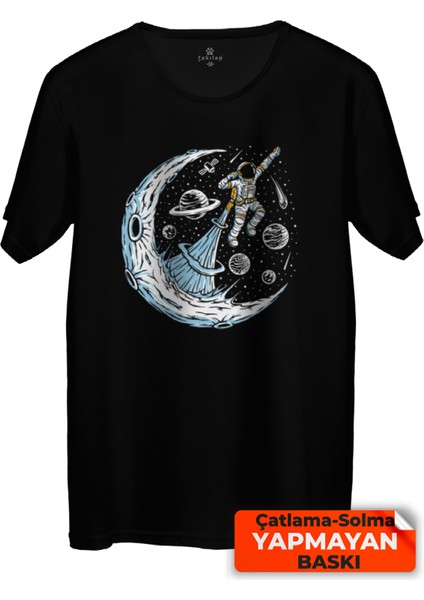 Çakılap Astronot Baskılı Tişört (Rgl-Ast)
