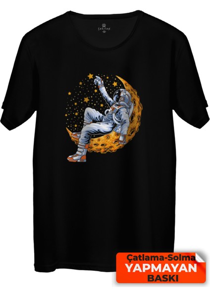 Çakılap Astronot Baskılı Tişört (Rgl-Ast)