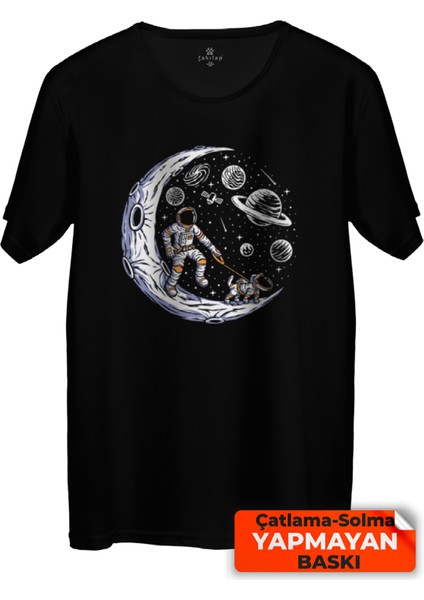 Çakılap Astronot Baskılı Tişört (Rgl-Ast)