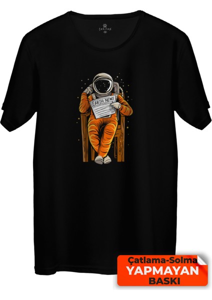Çakılap Astronot Baskılı Tişört (Rgl-Ast)