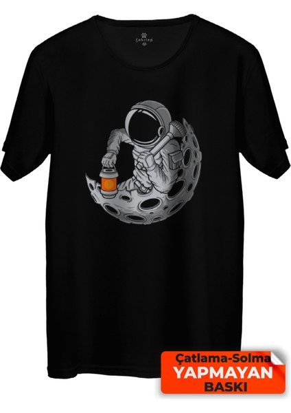 Çakılap Astronot Baskılı Tişört (Rgl-Ast)