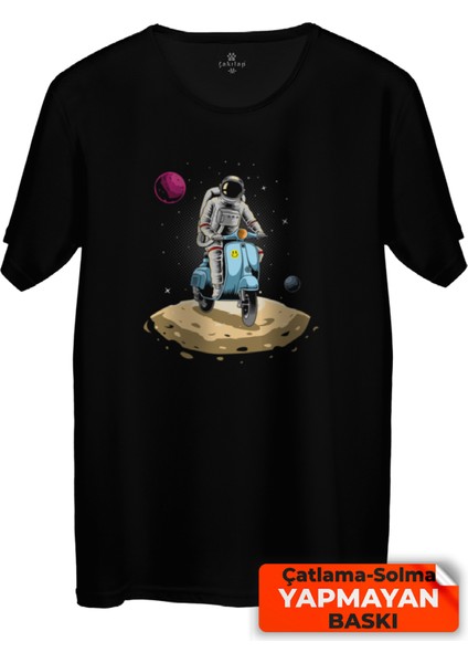 Çakılap Astronot Baskılı Tişört (Rgl-Ast)