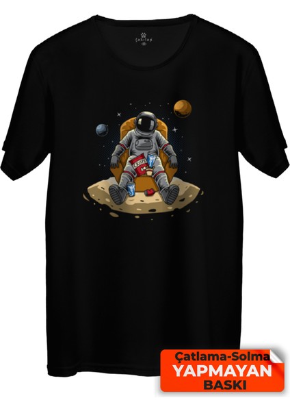 Çakılap Astronot Baskılı Tişört (Rgl-Ast)