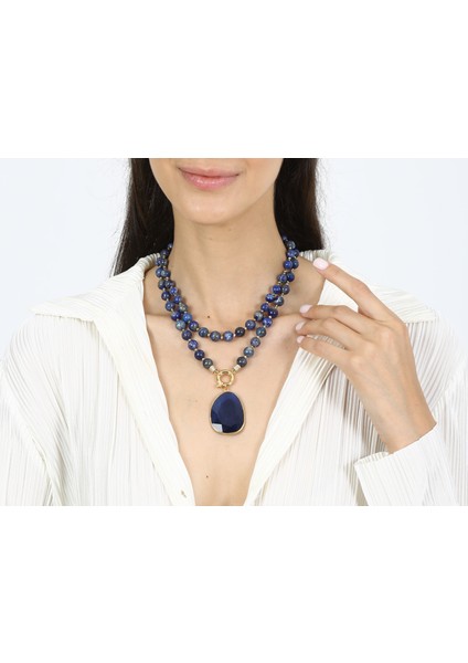 LapisMar Atelier Lapis Lazuli Tasarım Kolye