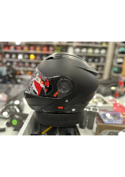 Kask Shıro SH-508 Mat Siyah Çene Açılır