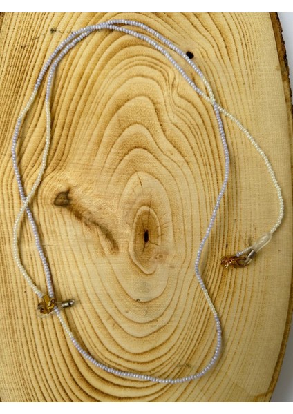 Lila Beyaz Boncuk Gözlük Askısı PYTKGZLKSKS103 fırsatları