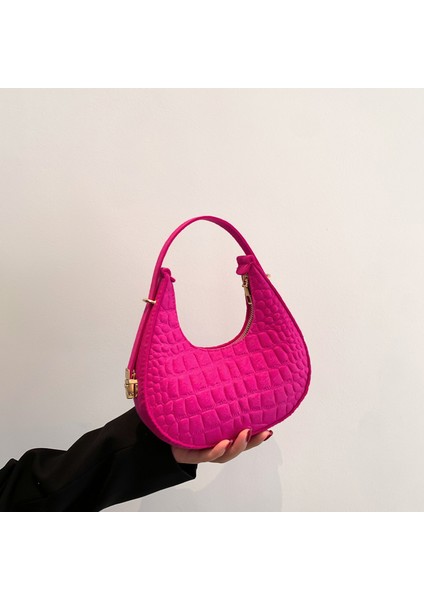 Vintage Koltuk Altı Moda Taş Desen Omuz Çantası (Yurt Dışından)